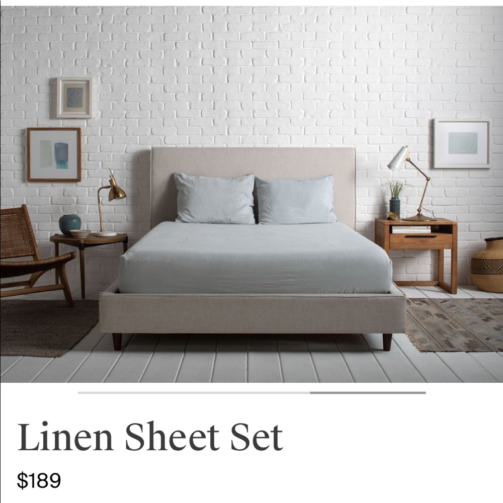 PARACHUTE queen sheet and pillowcase set